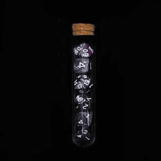 Dice in bottle
